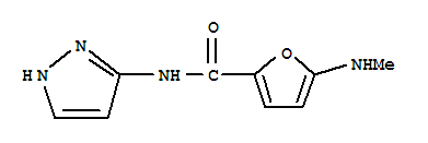 5-(甲基氨基)-n-1H-吡唑-3-基-2-呋喃羧酰胺结构式_826991-15-5结构式