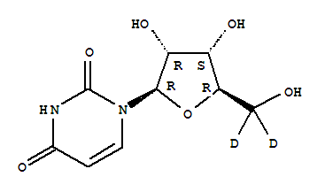 尿苷-[5,5-d2]结构式_82740-98-5结构式