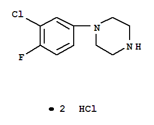 1-(3-氯-4-氟苯基)-哌嗪双盐酸盐结构式_827614-46-0结构式