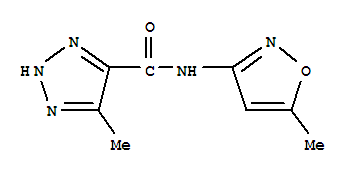 (9CI)-5-甲基-N-(5-甲基-3-异噁唑)-2H-1,2,3-噻唑-4-羧酰胺结构式_828297-94-5结构式