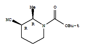 (2R,3R)-rel-(9CI)-3-氰基-2-甲基-1-哌啶羧酸 1,1-二甲基乙酯结构式_828300-48-7结构式