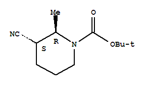(2R,3S)-rel-(9CI)-3-氰基-2-甲基-1-哌啶羧酸 1,1-二甲基乙酯结构式_828300-54-5结构式