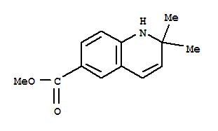 (9CI)-1,2-二氢-2,2-二甲基-6-喹啉羧酸甲酯结构式_828938-82-5结构式