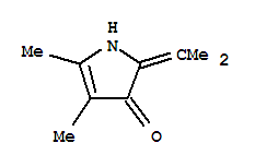 (9ci)-1,2-二氢-4,5-二甲基-2-(1-甲基亚乙基)-3H-吡咯-3-酮结构式_83123-18-6结构式