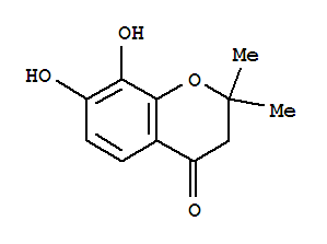 (9ci)-2,3-二氢-7,8-二羟基-2,2-二甲基-4H-1-苯并吡喃-4-酮结构式_83923-88-0结构式