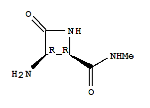 顺式-(9ci)-3-氨基-n-甲基-4-氧代-2-氮杂丁烷羧酰胺结构式_84209-05-2结构式
