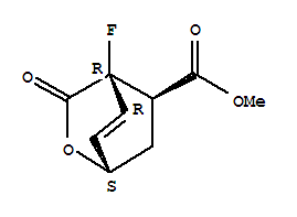 (1R,4S,5S)-rel-(9CI)-4-氟-3-氧代-2-噁双环[2.2.2]-7-辛烯-5-羧酸甲酯结构式_847823-45-4结构式