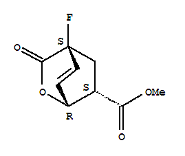 (1R,4S,6S)-rel-(9CI)-4-氟-3-氧代-2-噁双环[2.2.2]-7-辛烯-6-羧酸甲酯结构式_847823-48-7结构式