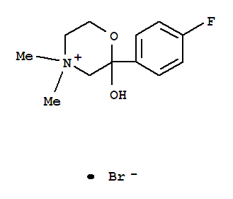 2-(4-氟苯基)-2-羟基-4,4-二甲基-1,4-噁嗪-4-溴化物结构式_849060-64-6结构式