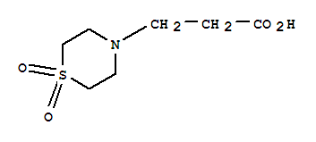 1-二氧化物-4-硫代吗啉丙酸结构式_849928-19-4结构式