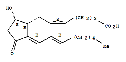 (5Z,9alpha,12E,14E)-9-羟基-11-氧代前列腺-5,12,14-三烯-1-酸结构式_85235-11-6结构式