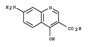 7-氨基-4-羟基-3-喹啉羧酸(9ci)结构式_85344-88-3结构式