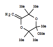 (4CI)-3-甲氧基-2,2,3,5,5-五甲基-6-亚甲基-p-二噁烷结构式_854388-41-3结构式