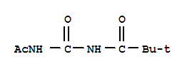 (4ci)-1-乙酰基-3-三甲基乙酰脲结构式_854643-13-3结构式