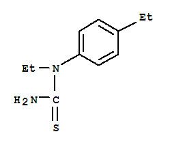(4CI)-1-乙基-1-(p-乙基苯基)-2-硫代脲结构式_854655-80-4结构式