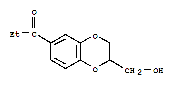 (3CI)-1-[2-(羟基甲基)-1,4-苯并二噁烷-6-基]-1-丙酮结构式_856081-50-0结构式