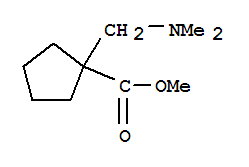 (9ci)-1-[(二甲基氨基)甲基]-环戊烷羧酸甲酯结构式_85636-64-2结构式