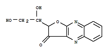 2-(1,2-二羟基乙基)-呋喃并[2,3-b]喹噁啉-3(2H)-酮结构式_856942-80-8结构式