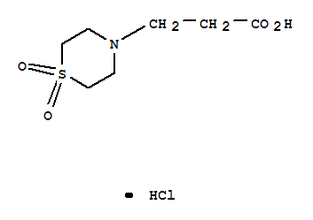 1-二氧化物-4-硫代吗啉丙酸盐酸盐结构式_857473-42-8结构式