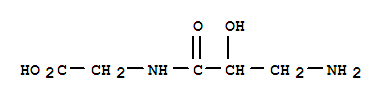 (3ci)-n-(-bta--氨基--alpha--羟基丙酰基)-甘氨酸结构式_857794-05-9结构式