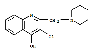 4-Quinolinol ,3-chloro-2-(1-piperidylmethyl)-(3ci) Structure,858026-90-1Structure