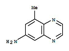 8-甲基-6-喹噁啉胺结构式_860502-14-3结构式