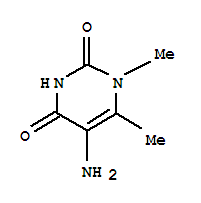 (1CI)-5-氨基-1,6-二甲基尿嘧啶结构式_860573-95-1结构式