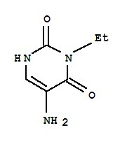 (1CI)-5-氨基-3-乙基尿嘧啶结构式_860574-41-0结构式