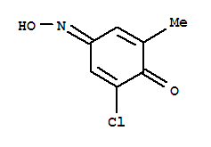 (4Z)-2-氯-4-(羟基亚胺)-6-甲基-2,5-环己二烯-1-酮结构式_861366-88-3结构式