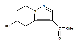 5-羟基-4,5,6,7-四氢吡唑并[1,5-a]吡啶-3-羧酸甲酯结构式_866216-23-1结构式