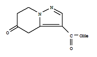 5-氧代-4,5,6,7-四氢吡唑并[1,5-a]吡啶-3-羧酸甲酯结构式_866216-24-2结构式