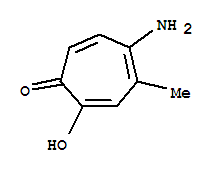 5-氨基-2-羟基-6-甲基-2,4,6-环庚三烯-1-酮结构式_873409-96-2结构式