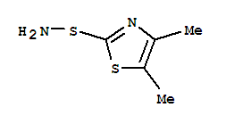2-(氨基硫基)-4,5-二甲基-1,3-噻唑结构式_874509-66-7结构式