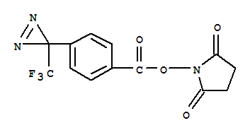 4-[3-(三氟甲基)二氮杂环丙烯-3-基]苯甲酸 N-羟基琥珀酰亚胺酯结构式_87736-89-8结构式