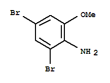 2,4-二溴-6-甲氧基苯胺结构式_88149-47-7结构式