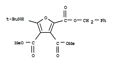 2,3,4-呋喃三羧酸,5-[(1,1-二甲基乙基)氨基]-,3,4-二甲基 2-(苯基甲基)酯结构式_882040-49-5结构式