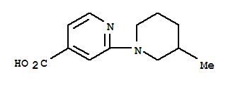 2-(3-Methylpiperidin-1-yl)-isonicotinic acid hydrochloride Structure,883544-59-0Structure