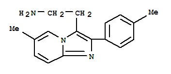 2-(6-甲基-2-对甲苯-咪唑并[1,2-a]吡啶-3-基)-乙胺结构式_885272-78-6结构式