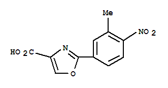 2-(3-Methyl-4-nitro-phenyl)-oxazole-4-carboxylic acid Structure,885273-86-9Structure