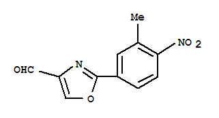 2-(3-Methyl-4-nitro-phenyl)-oxazole-4-carbaldehyde Structure,885274-46-4Structure