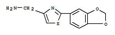 2-(1,3-Benzodioxol-5-yl)-4-thiazolemethanamine Structure,885279-79-8Structure