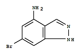 6-溴-1H-吲唑-4-胺结构式_885518-50-3结构式