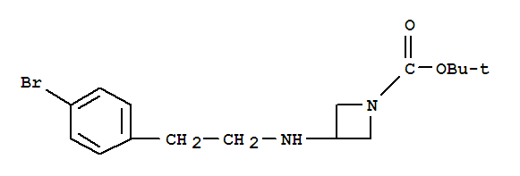 1-Boc-3-[2-(4-溴苯基)-乙基氨基]-氮杂丁烷结构式_887579-92-2结构式
