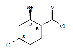 (1alpha,2beta,4alpha)-(9ci)-4-氯-2-甲基-环己烷羰酰氯结构式_88938-98-1结构式