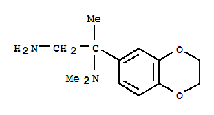 2-(2,3-二氢-1,4-苯并二噁英-6-基)-n2,n2-二甲基-1,2-丙二胺结构式_891354-70-4结构式