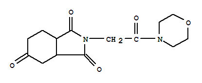 四氢-2-[2-(4-吗啉)-2-氧代乙基]-1H-异吲哚-1,3,5(2H,4h)-三酮结构式_893686-10-7结构式