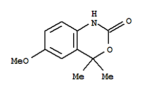 (9ci)-1,4-二氢-6-甲氧基-4,4-二甲基-2H-3,1-苯并噁嗪-2-酮结构式_89433-07-8结构式