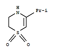 5-(1-甲基乙基)-2H-1,4-噻嗪 1,1-二氧化物结构式_90049-00-6结构式