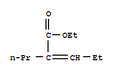(E,z) 2-propyl-2-pentenoic acid ethyl ester Structure,90124-74-6Structure