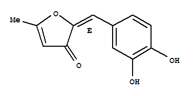 (2E)-2-[(3,4-二羟基苯基)亚甲基]-5-甲基-3(2H)-呋喃酮结构式_906366-79-8结构式